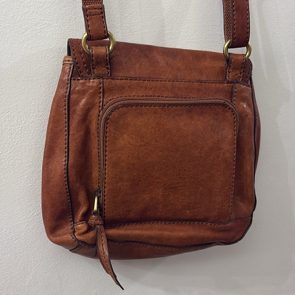 Fossil Brown Leather Crossbody Bag - great condition - adjustable straps - Picture 7 of 8